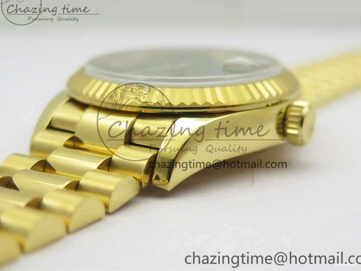 Best 31mm Malachite Bracelet EWF on Dial YG Daydate YG Edition 278288 Green ETA2688 President 0416